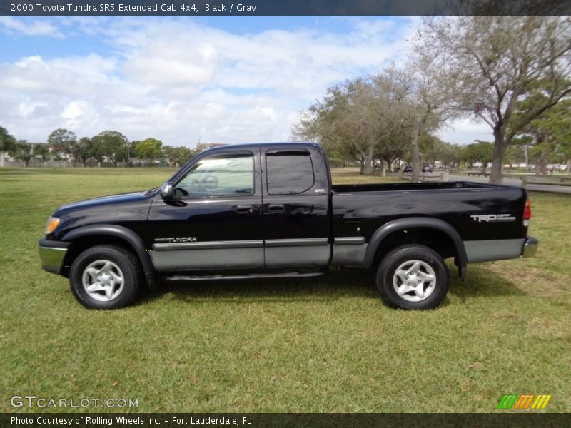 Black / Gray 2000 Toyota Tundra SR5 Extended Cab 4x4
