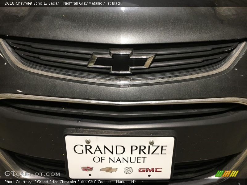 Nightfall Gray Metallic / Jet Black 2018 Chevrolet Sonic LS Sedan