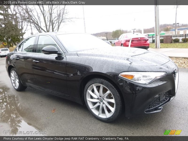 Alfa Black / Black/Dark Gray 2018 Alfa Romeo Giulia AWD