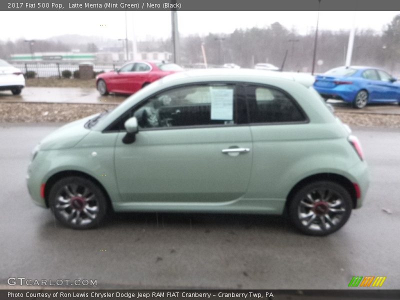 Latte Menta (Mint Green) / Nero (Black) 2017 Fiat 500 Pop