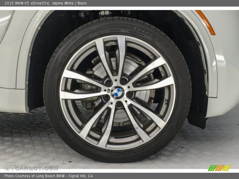 Alpine White / Black 2015 BMW X5 xDrive35d