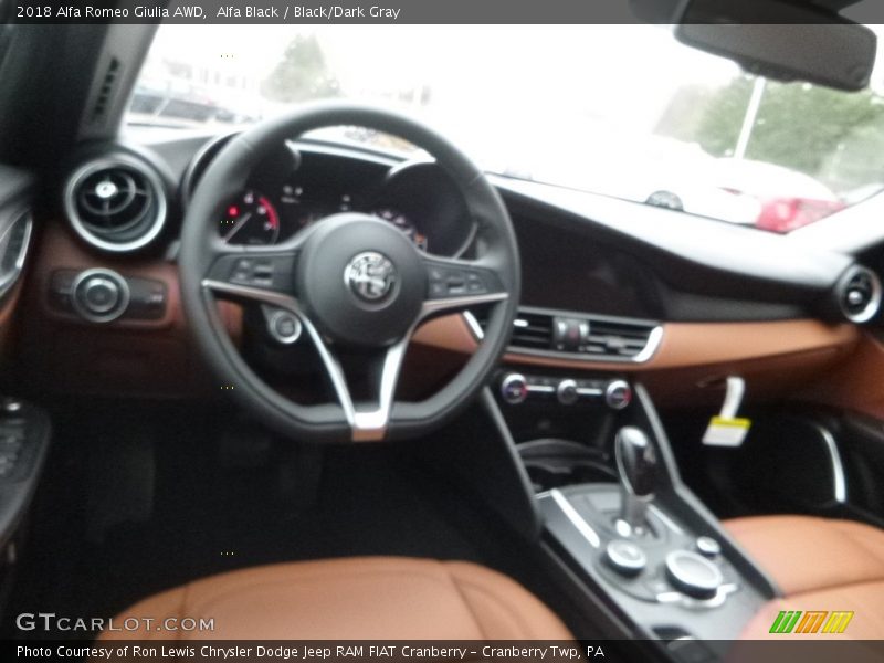 Alfa Black / Black/Dark Gray 2018 Alfa Romeo Giulia AWD