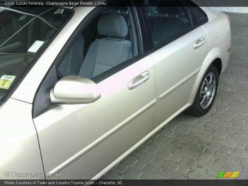 Champagne Beige Metallic / Grey 2008 Suzuki Forenza