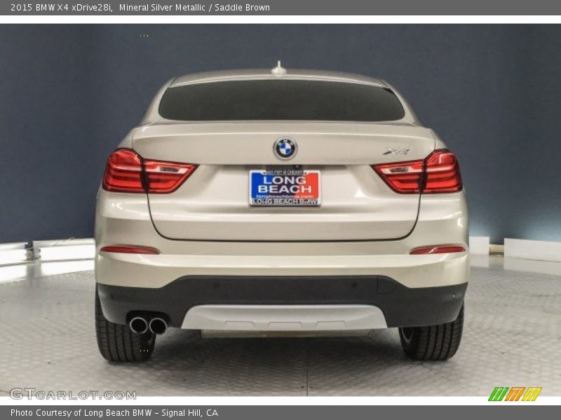 Mineral Silver Metallic / Saddle Brown 2015 BMW X4 xDrive28i
