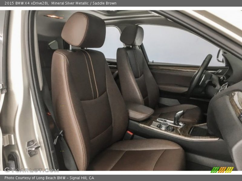Mineral Silver Metallic / Saddle Brown 2015 BMW X4 xDrive28i