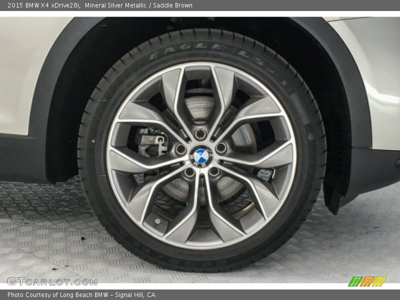 Mineral Silver Metallic / Saddle Brown 2015 BMW X4 xDrive28i