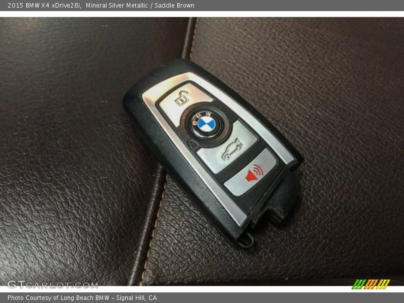 Mineral Silver Metallic / Saddle Brown 2015 BMW X4 xDrive28i
