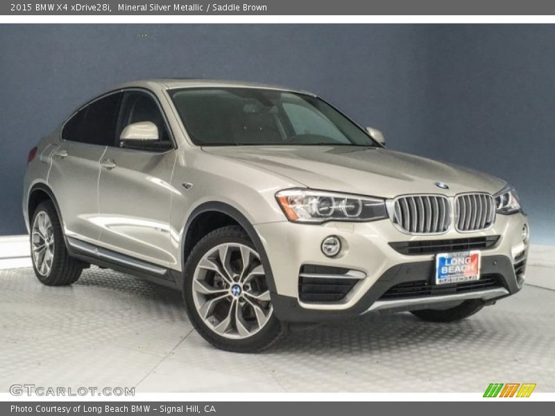 Mineral Silver Metallic / Saddle Brown 2015 BMW X4 xDrive28i