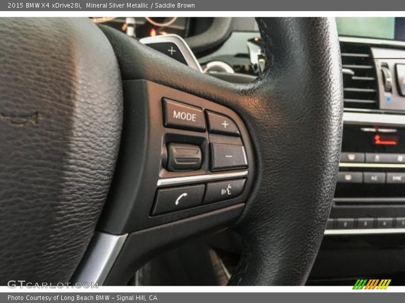 Mineral Silver Metallic / Saddle Brown 2015 BMW X4 xDrive28i