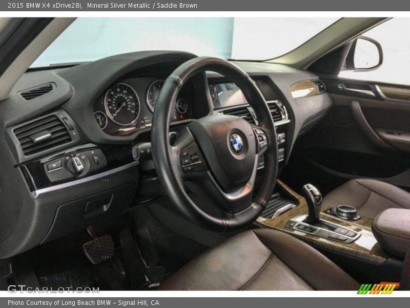 Mineral Silver Metallic / Saddle Brown 2015 BMW X4 xDrive28i