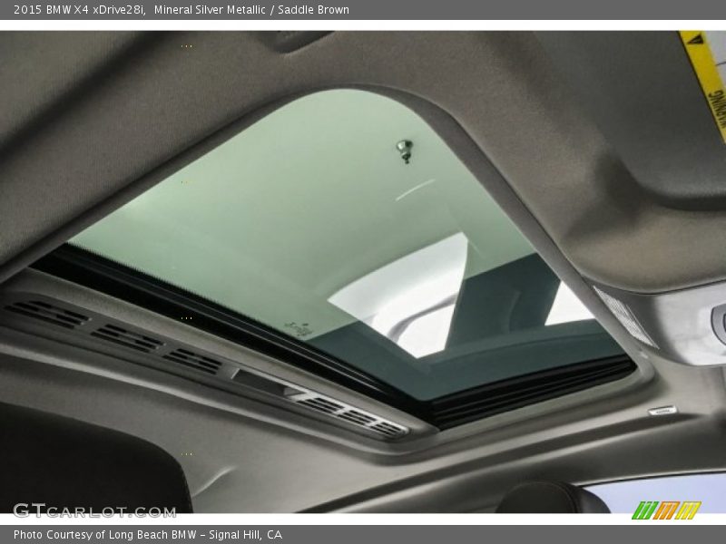 Mineral Silver Metallic / Saddle Brown 2015 BMW X4 xDrive28i