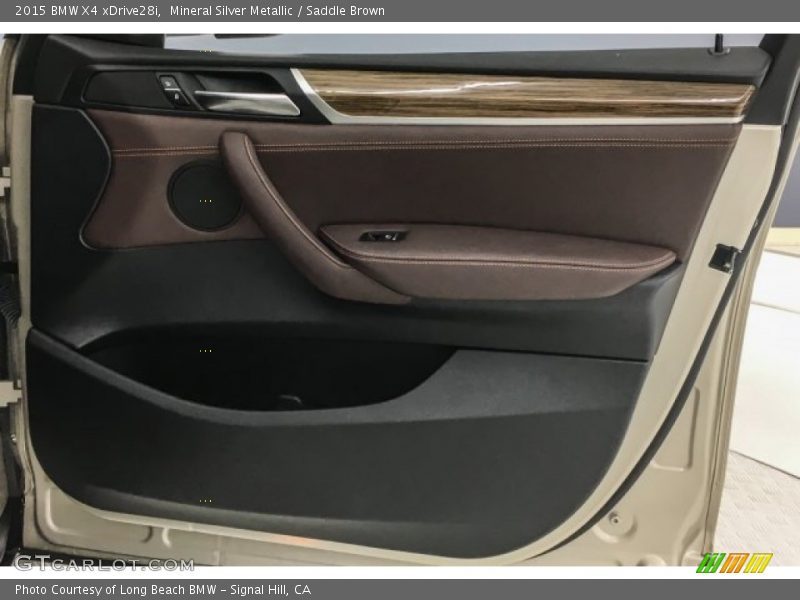 Mineral Silver Metallic / Saddle Brown 2015 BMW X4 xDrive28i