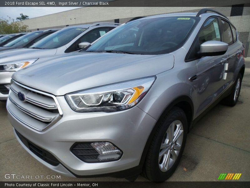 Ingot Silver / Charcoal Black 2018 Ford Escape SEL 4WD