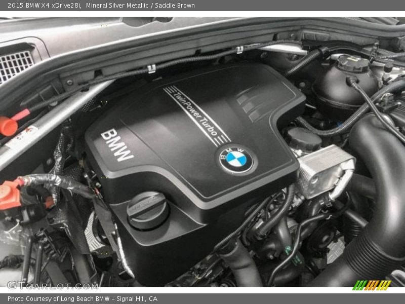 Mineral Silver Metallic / Saddle Brown 2015 BMW X4 xDrive28i