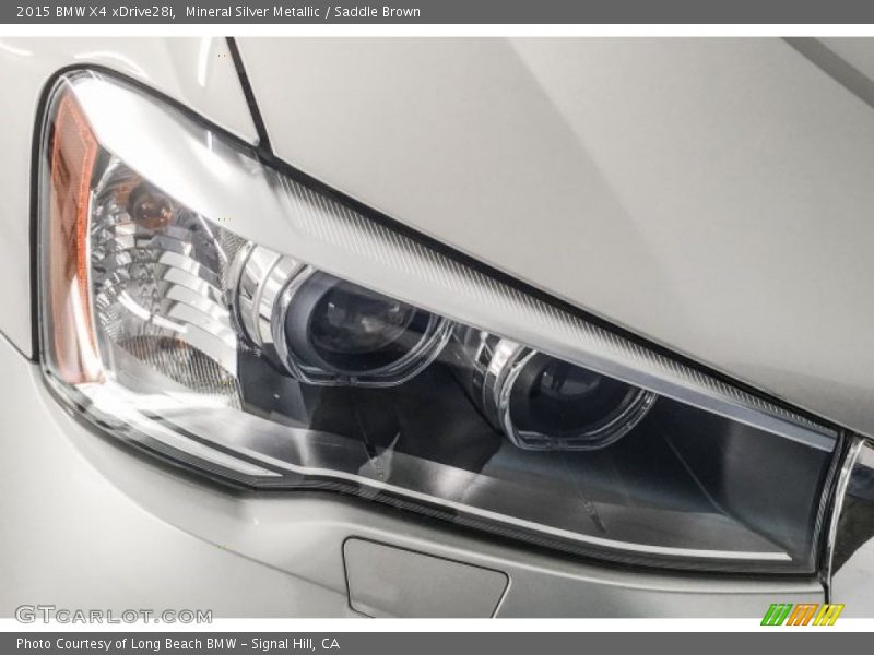 Mineral Silver Metallic / Saddle Brown 2015 BMW X4 xDrive28i
