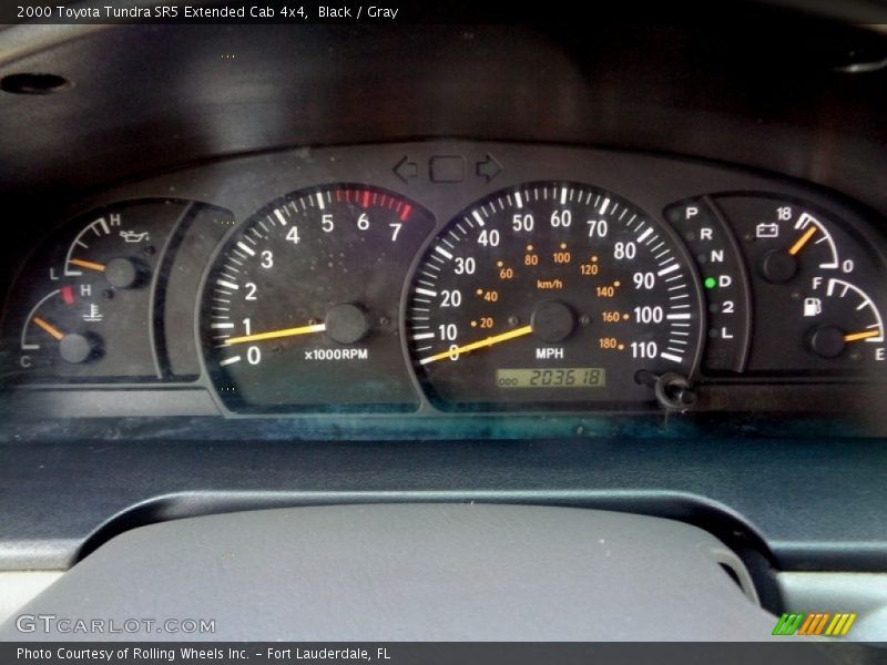 Black / Gray 2000 Toyota Tundra SR5 Extended Cab 4x4