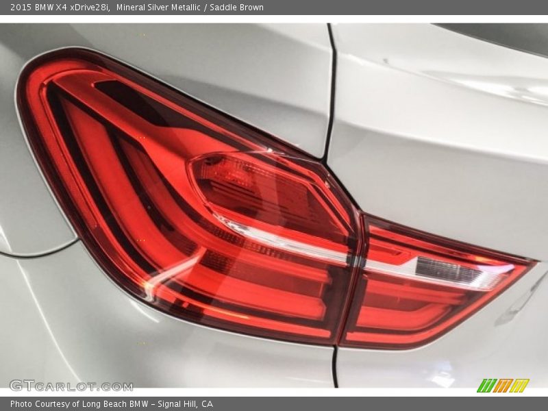 Mineral Silver Metallic / Saddle Brown 2015 BMW X4 xDrive28i