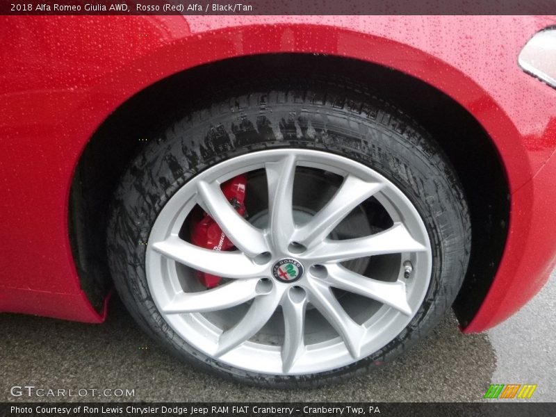 Rosso (Red) Alfa / Black/Tan 2018 Alfa Romeo Giulia AWD