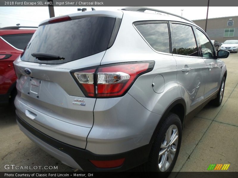 Ingot Silver / Charcoal Black 2018 Ford Escape SEL 4WD