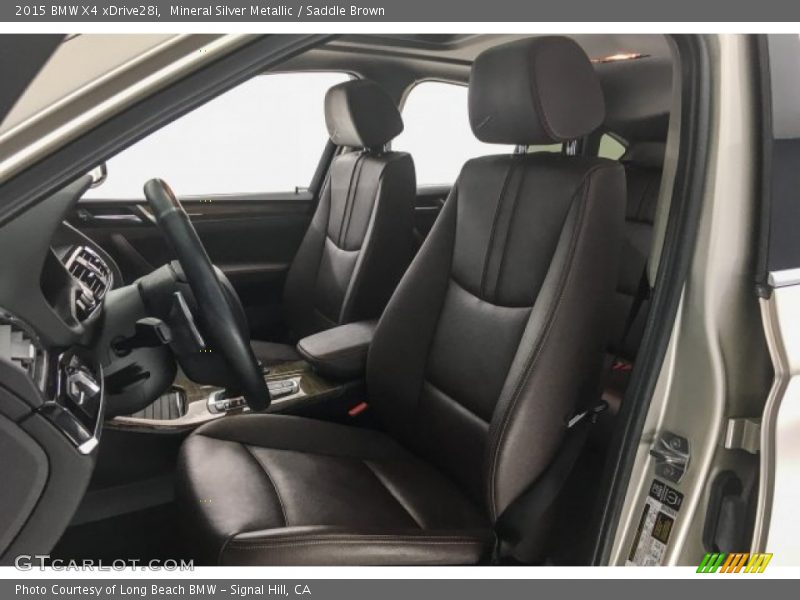 Mineral Silver Metallic / Saddle Brown 2015 BMW X4 xDrive28i