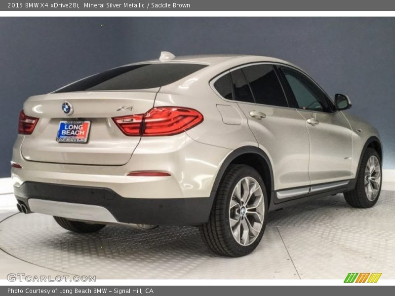 Mineral Silver Metallic / Saddle Brown 2015 BMW X4 xDrive28i