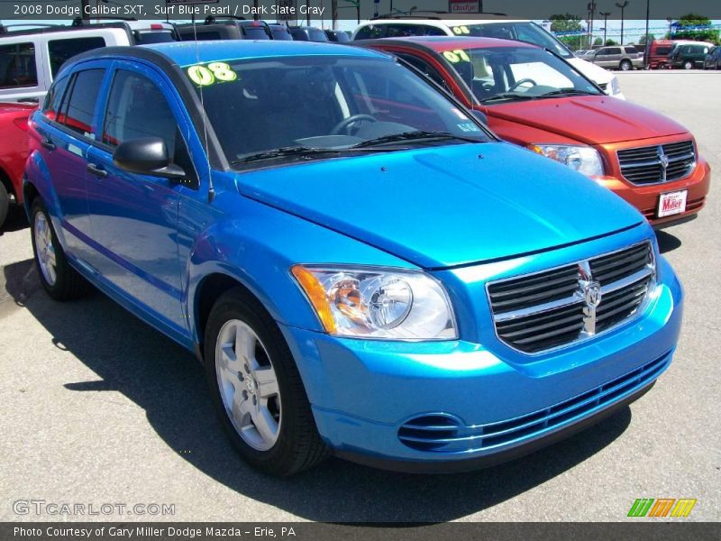 Surf Blue Pearl / Dark Slate Gray 2008 Dodge Caliber SXT