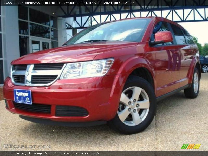 Inferno Red Crystal Pearl / Dark Slate Gray/Light Graystone 2009 Dodge Journey SXT
