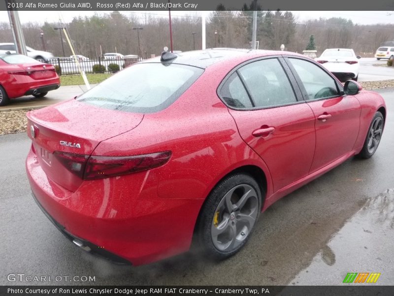 Rosso (Red) Alfa / Black/Dark Gray 2018 Alfa Romeo Giulia AWD