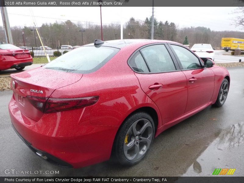 Rosso (Red) Alfa / Black/Dark Gray 2018 Alfa Romeo Giulia AWD