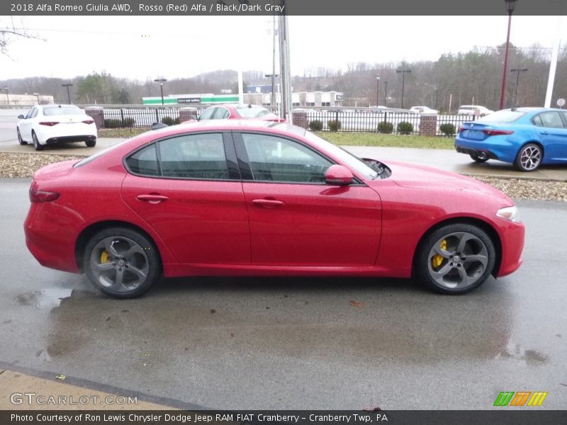 Rosso (Red) Alfa / Black/Dark Gray 2018 Alfa Romeo Giulia AWD