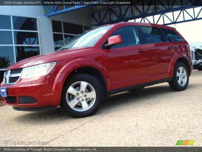 Inferno Red Crystal Pearl / Dark Slate Gray/Light Graystone 2009 Dodge Journey SXT