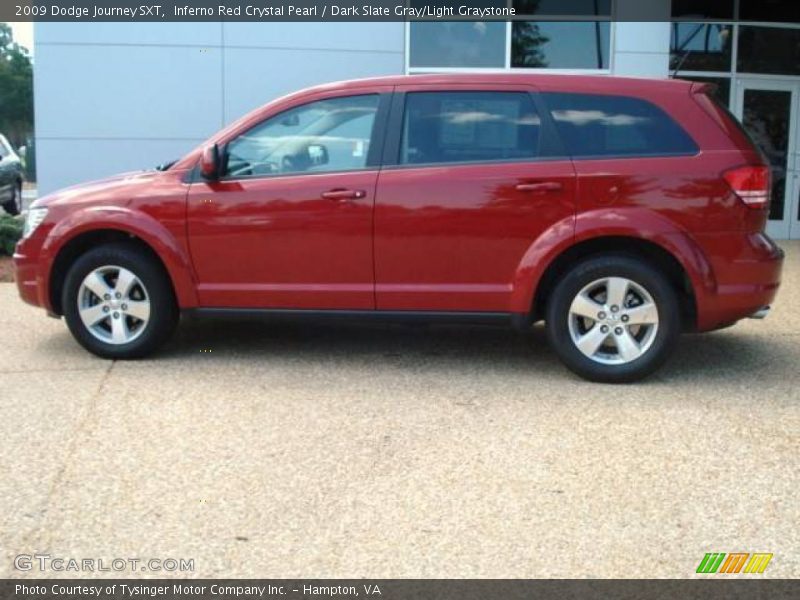 Inferno Red Crystal Pearl / Dark Slate Gray/Light Graystone 2009 Dodge Journey SXT