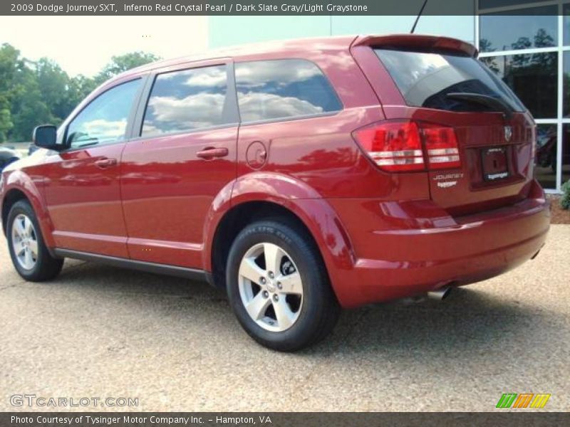 Inferno Red Crystal Pearl / Dark Slate Gray/Light Graystone 2009 Dodge Journey SXT
