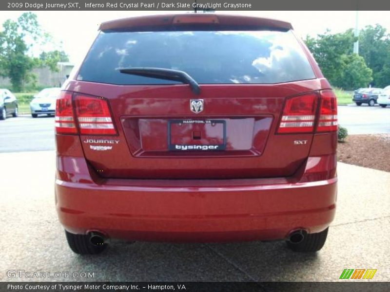 Inferno Red Crystal Pearl / Dark Slate Gray/Light Graystone 2009 Dodge Journey SXT