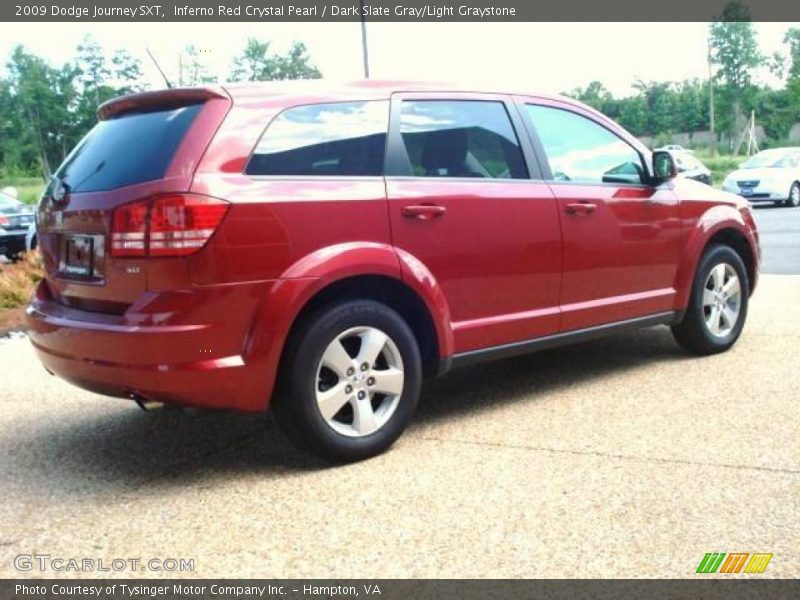 Inferno Red Crystal Pearl / Dark Slate Gray/Light Graystone 2009 Dodge Journey SXT