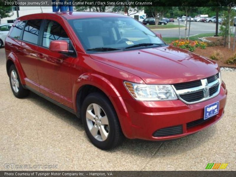 Inferno Red Crystal Pearl / Dark Slate Gray/Light Graystone 2009 Dodge Journey SXT