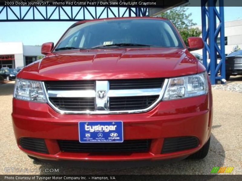 Inferno Red Crystal Pearl / Dark Slate Gray/Light Graystone 2009 Dodge Journey SXT