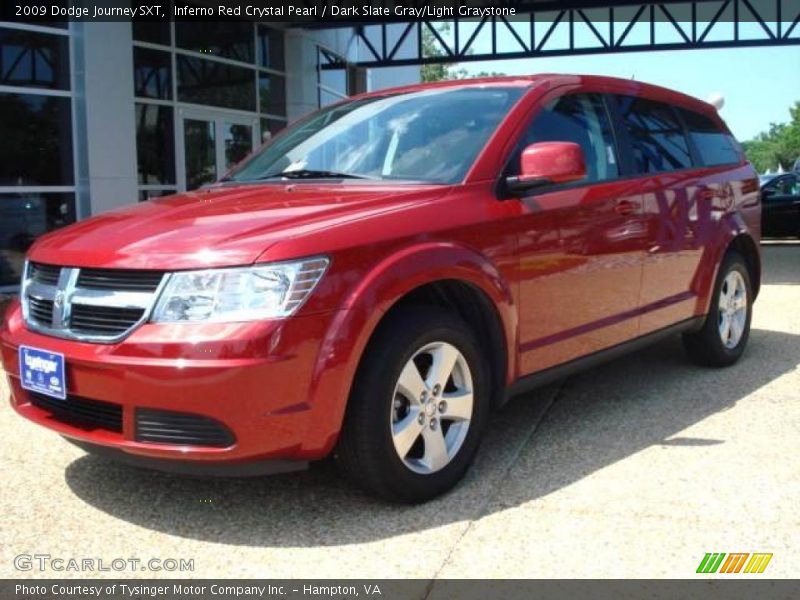 Inferno Red Crystal Pearl / Dark Slate Gray/Light Graystone 2009 Dodge Journey SXT