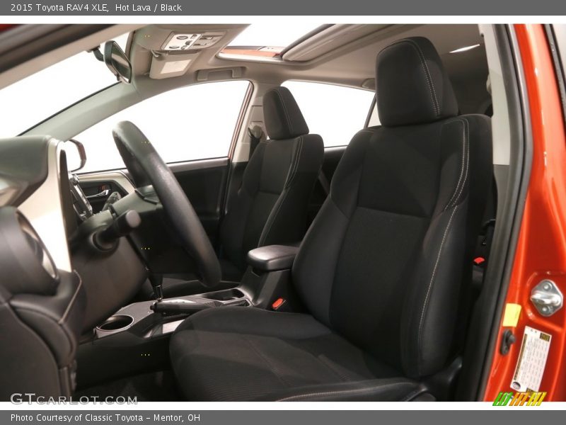 Hot Lava / Black 2015 Toyota RAV4 XLE