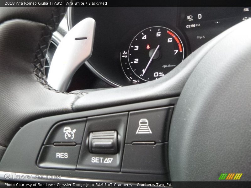 Alfa White / Black/Red 2018 Alfa Romeo Giulia Ti AWD