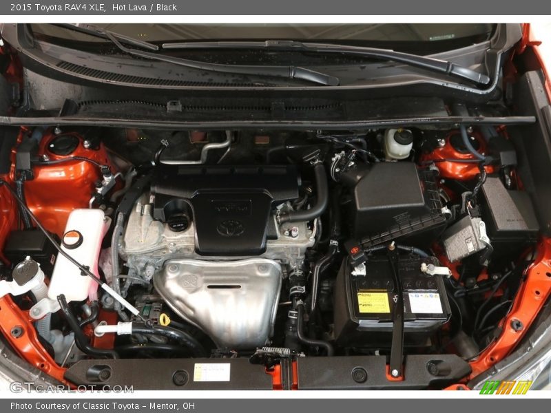 Hot Lava / Black 2015 Toyota RAV4 XLE