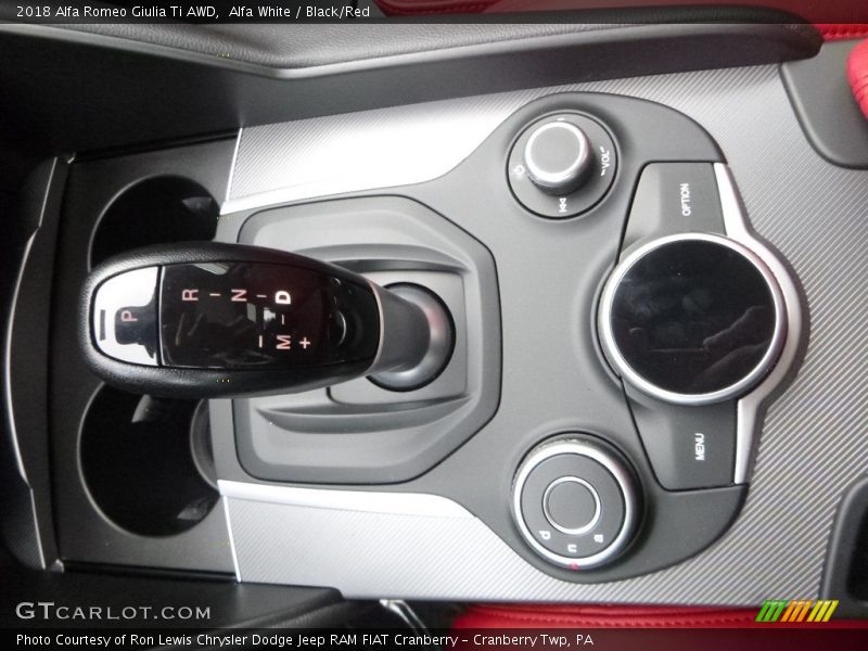 Alfa White / Black/Red 2018 Alfa Romeo Giulia Ti AWD