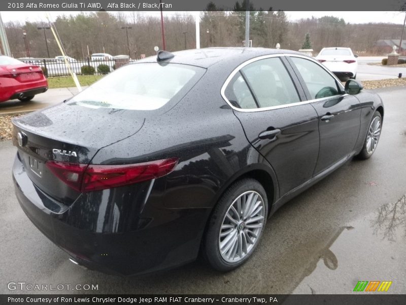 Alfa Black / Black/Tan 2018 Alfa Romeo Giulia Ti AWD