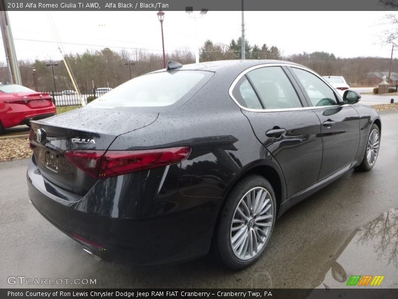 Alfa Black / Black/Tan 2018 Alfa Romeo Giulia Ti AWD