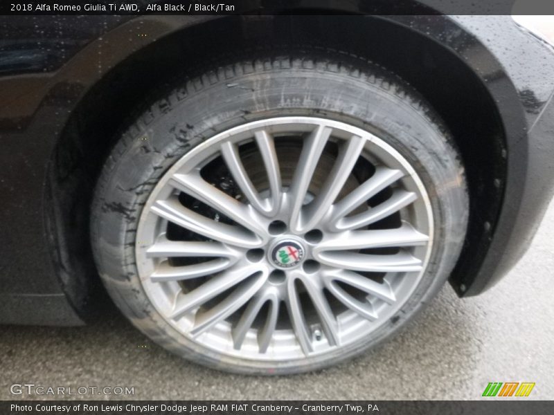 Alfa Black / Black/Tan 2018 Alfa Romeo Giulia Ti AWD