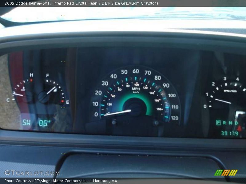 Inferno Red Crystal Pearl / Dark Slate Gray/Light Graystone 2009 Dodge Journey SXT
