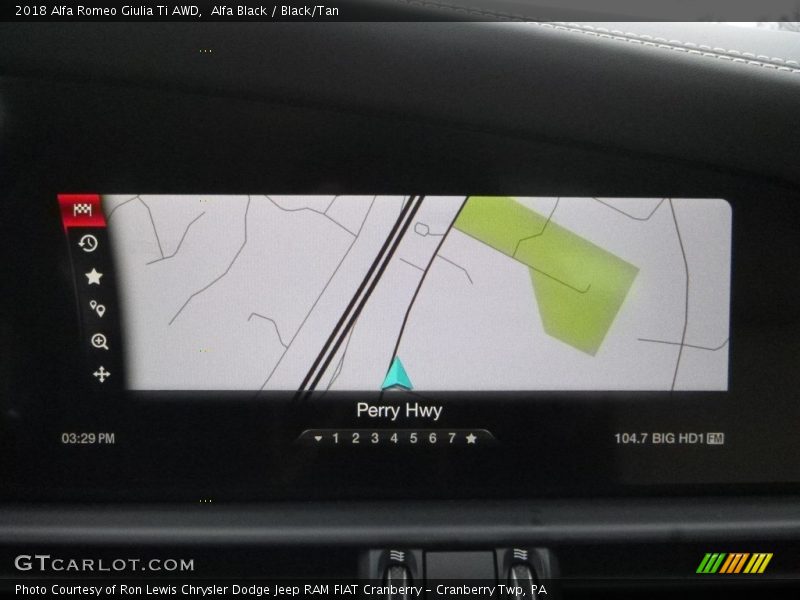 Alfa Black / Black/Tan 2018 Alfa Romeo Giulia Ti AWD