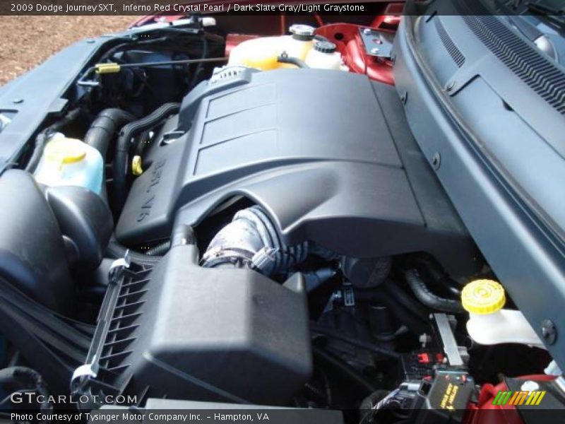 Inferno Red Crystal Pearl / Dark Slate Gray/Light Graystone 2009 Dodge Journey SXT