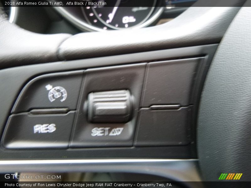 Alfa Black / Black/Tan 2018 Alfa Romeo Giulia Ti AWD