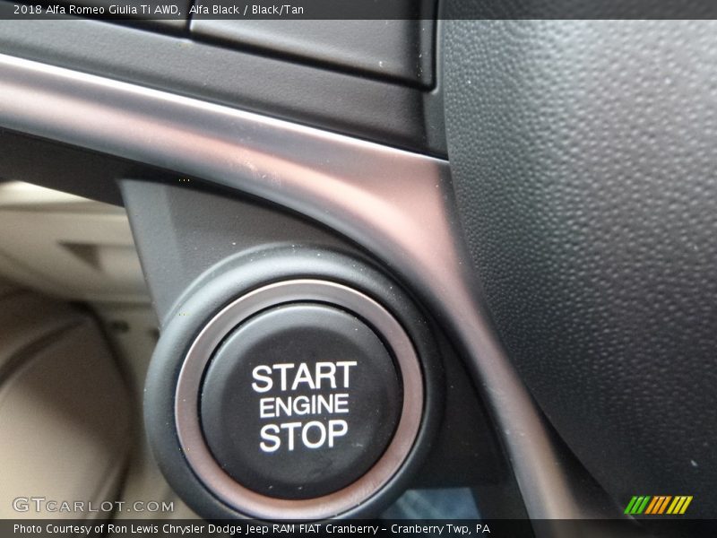 Alfa Black / Black/Tan 2018 Alfa Romeo Giulia Ti AWD